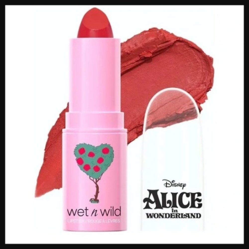 Wet n Wild Limited edition Alice in Wonderland Painted Roses lipstick NEW